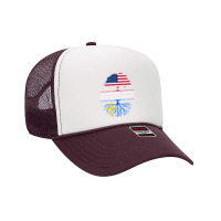 Asturias American Flag Family Reunion Long Sleeve Foam Trucker Hat | Artistshot