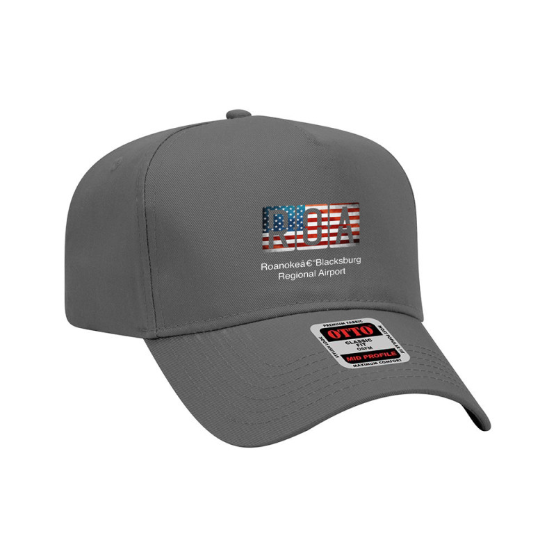 Roa Roanokeâ€“blacksburg Regional Airport Adjustable Baseball Cap | Artistshot