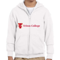 Triton College Youth Zipper Hoodie | Artistshot