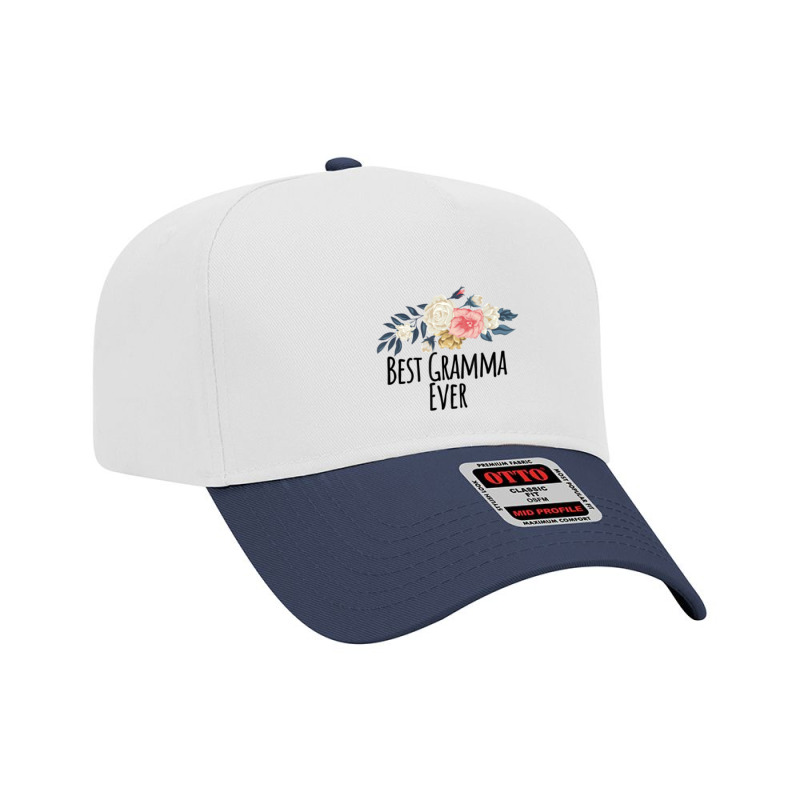 Floral Flowers Best Gramma Ever Saying Sarcasm Adjustable Baseball Cap | Artistshot