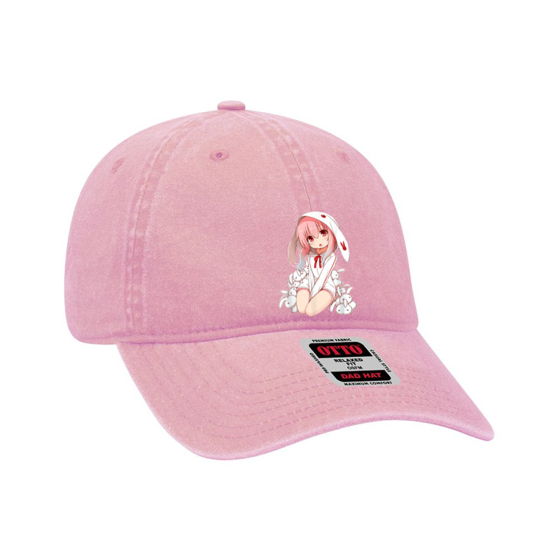 Kawaii Anime Girl Easter Bunny Atomic Bullfrog Studios Dyed Cap by cm-arts | Artistshot