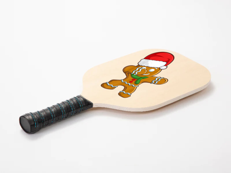 Dabbing Gingerbread Santa Christmas Kids Boys Xmas Cookie Pickleball Paddle | Artistshot