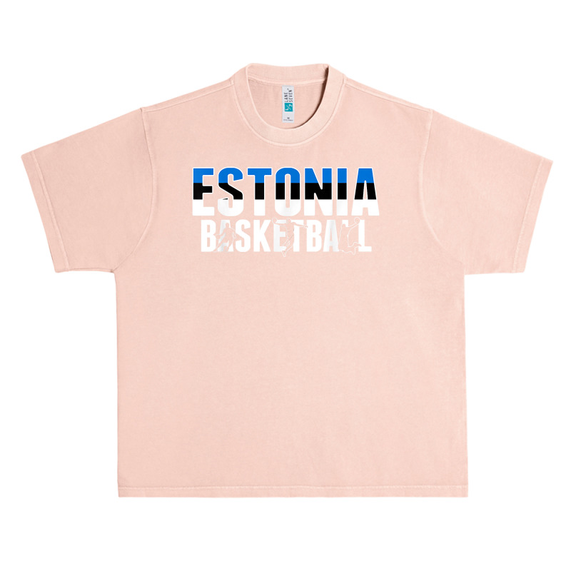 Estonia Basketball Lovers Jersey   Support Estonian Ballers T Shirt Urban Heavy T-shirt | Artistshot