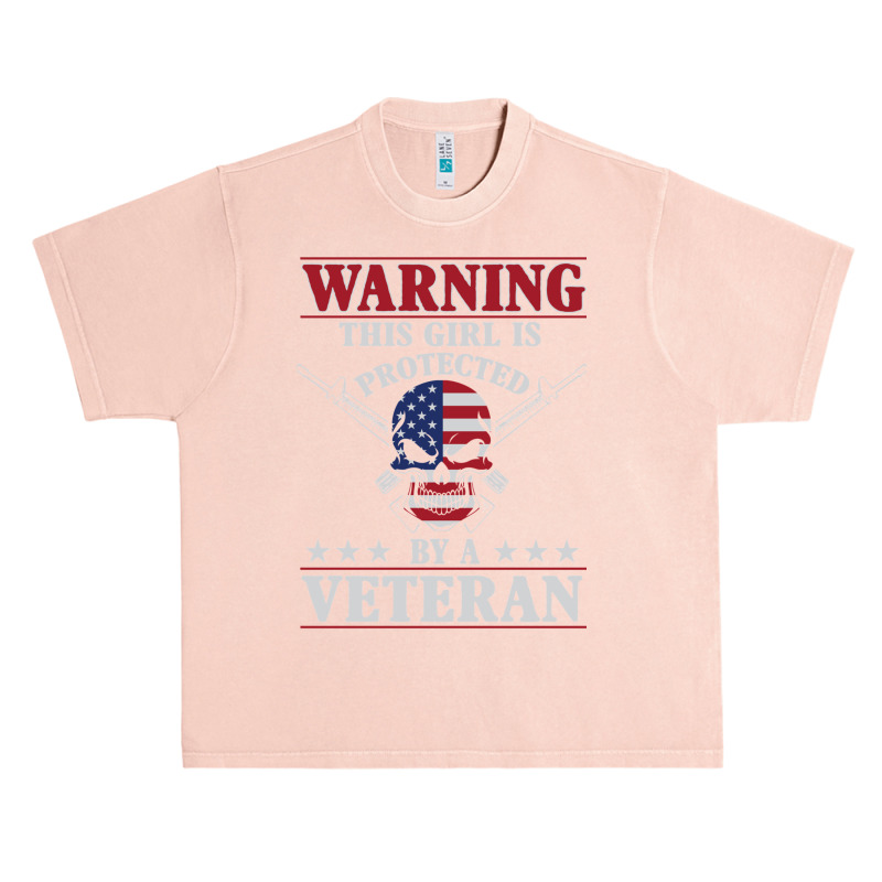 Veteran Veterans Day This Girl Is Protected By A Veteran 705 Navy Sold Urban Heavy T-shirt | Artistshot