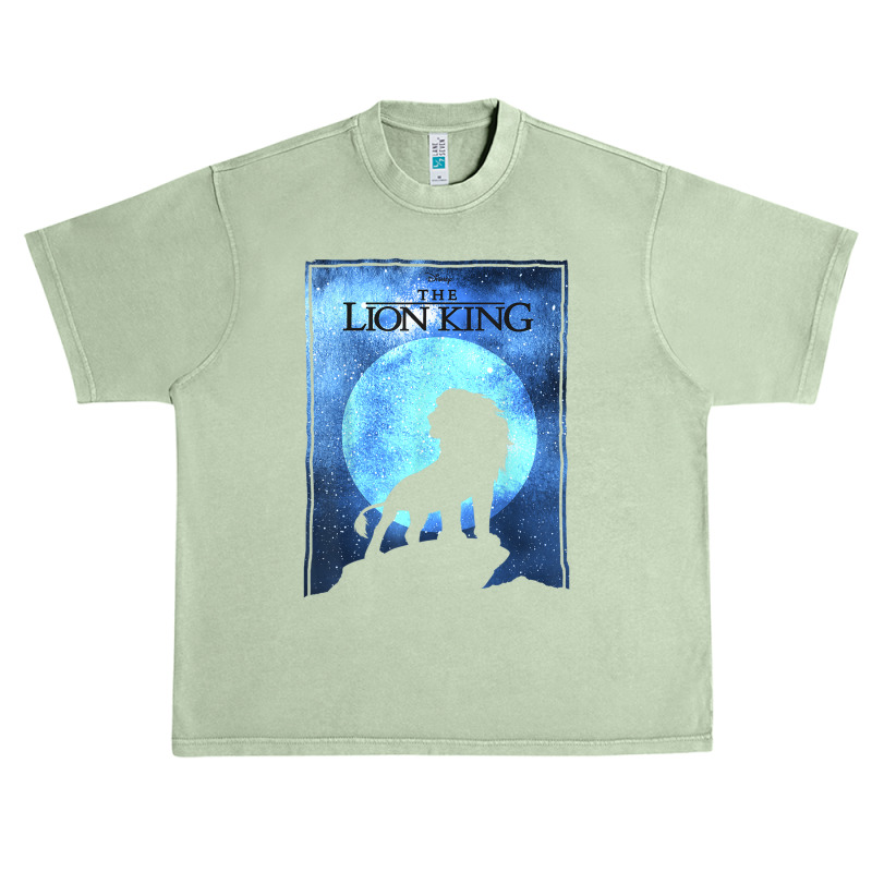 The Funny Lion And King Simba Night Sky Silhouette Urban Heavy T-shirt | Artistshot