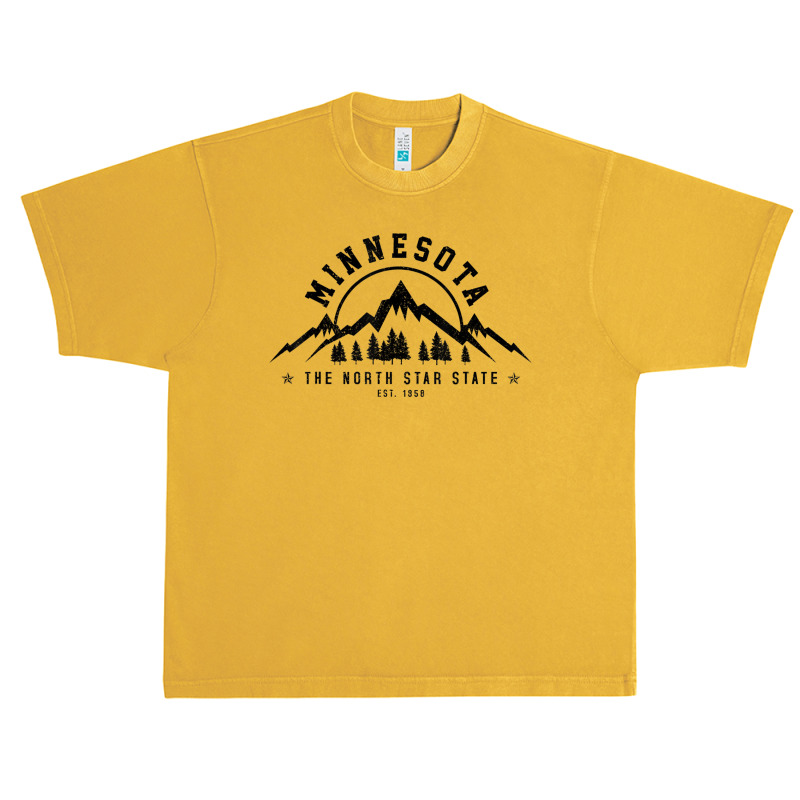 Minnesota North Star State Est. 1858 Vintage Mountains Gift Urban Heavy T-shirt | Artistshot