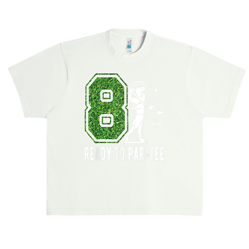 8th Birthday Golfer Boy Eight Year Old Golf Player Urban Heavy T-shirt by SorenKim | Artistshot