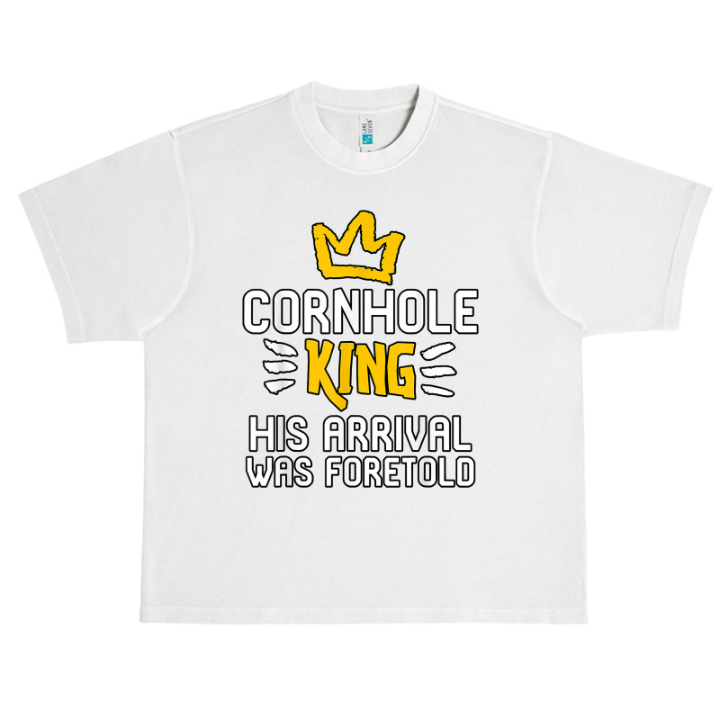 Cornhole King His Arrival Was Foretold Summer Yard Games T Shirt Urban Heavy T-shirt by alishia3asa | Artistshot