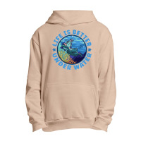 Life Is Better Under Water Marine Biology Scuba Diver Premium Urban Pullover Hoodie | Artistshot