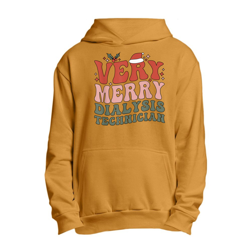 Merry Dialysis Technician Christmas Dialysis Tech Xmas Party T Shirt Urban Pullover Hoodie | Artistshot