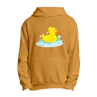 Cute Yellow Duck Rubber Ducky Duckie Bathtub Party Day Urban Pullover Hoodie | Artistshot