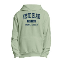 Womens Mystic Island New Jersey Nj Vintage Athletic Sports Design V Ne Urban Pullover Hoodie | Artistshot