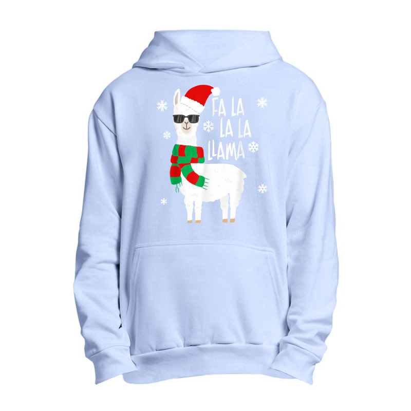 Fa La La Llama   Funny Falala Llama Christmas T Shirt Urban Pullover Hoodie | Artistshot