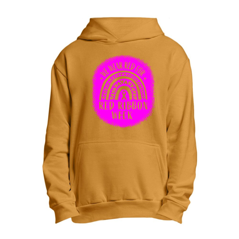 Red Ribbon Week Awareness Urban Pullover Hoodie | Artistshot