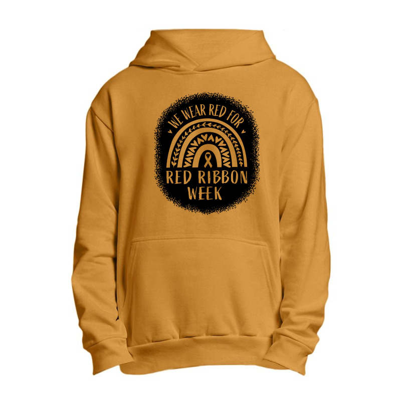 Red Ribbon Week Awareness Urban Pullover Hoodie | Artistshot