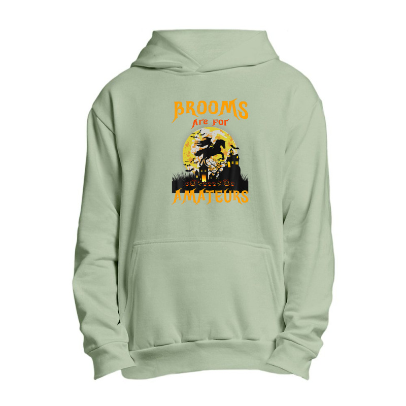 Funny Brooms Are For Amateurs Witch Riding Horse Halloween Urban Pullover Hoodie by RoopKerim1999 | Artistshot