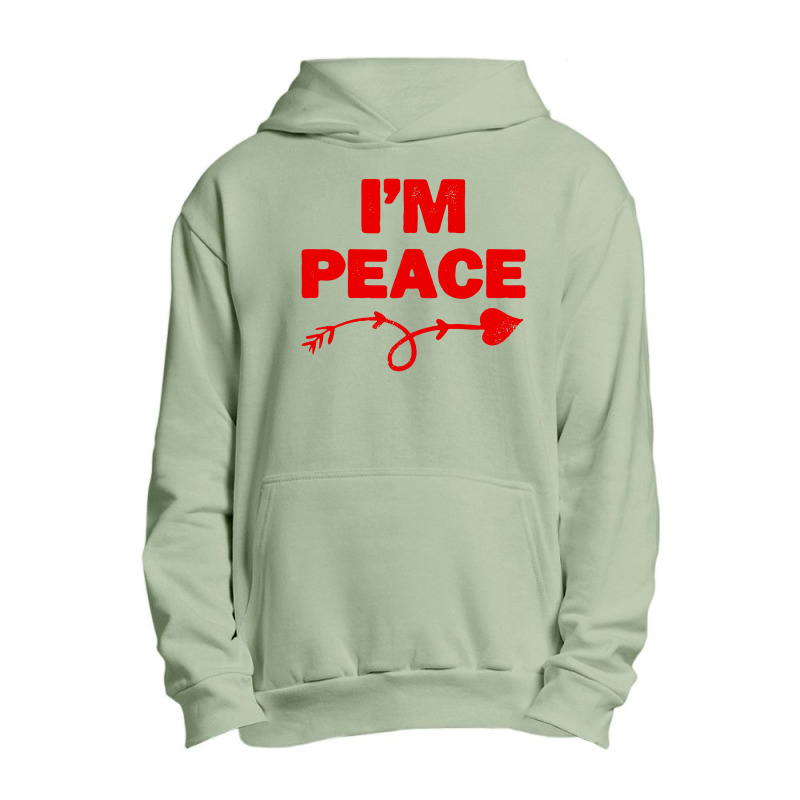 I'm Peace Apparels Funny Couple's Matching Urban Pullover Hoodie | Artistshot