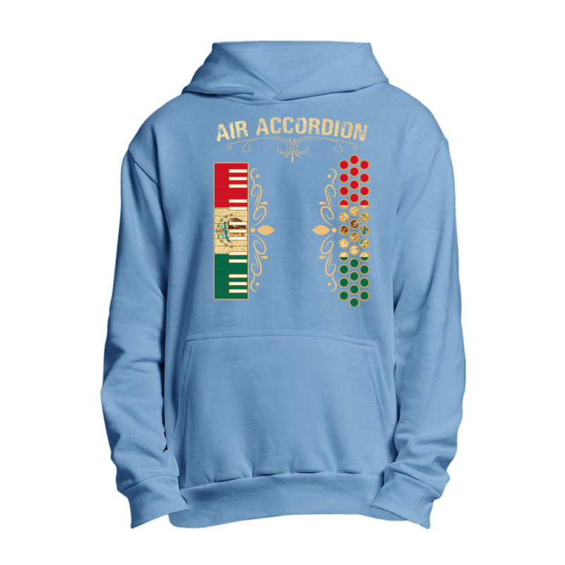 Mexican Flag Vintage Air Accordion For Latin Community Pullover Hoodie Urban Pullover Hoodie by cm-arts | Artistshot