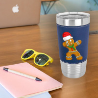 Dabbing Gingerbread Santa Christmas Kids Boys Xmas Cookie Leatherette Tumbler | Artistshot