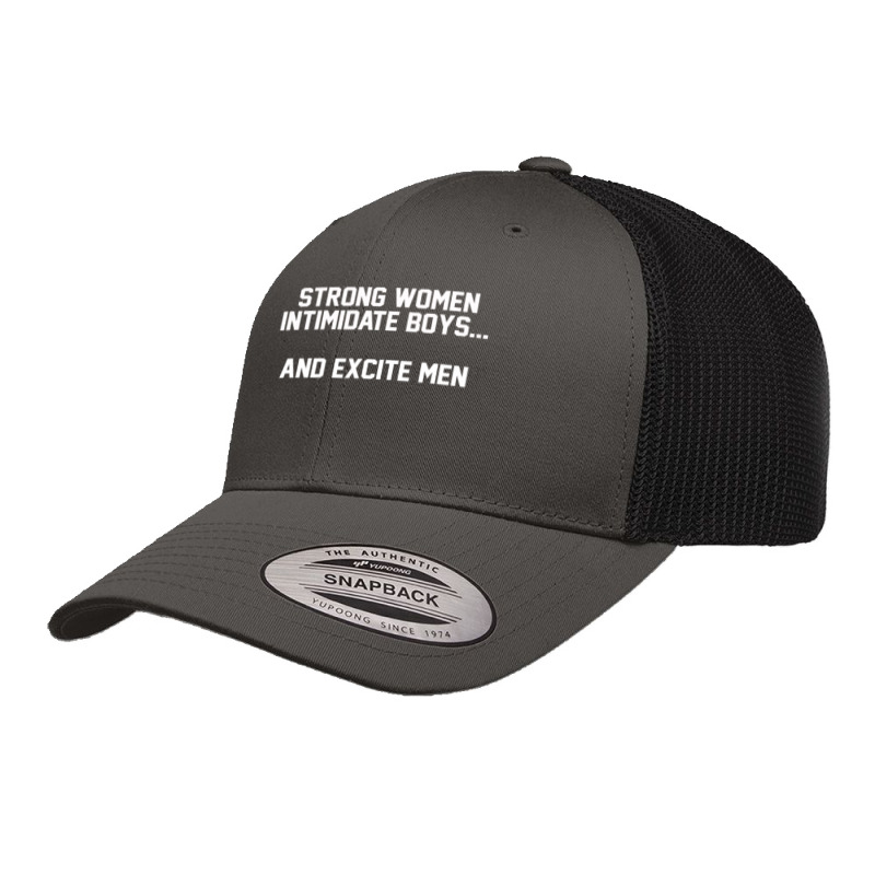 Strong Women Intimidate Boys And Excite Retro Trucker Cap by merdekaseja | Artistshot