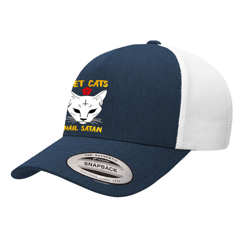 Pet Cats Hail Satan Yupoong Trucker Cap by ALex Marcus | Artistshot