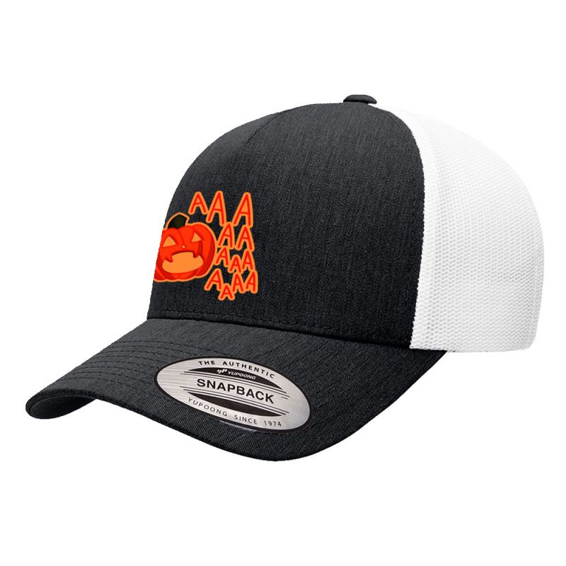 Screaming Pumpkin Yupoong Trucker Cap by Hatory | Artistshot