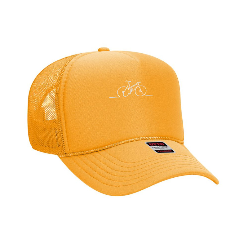 Cycle Bicycle Bike Single Line Minimal Sketch Continuous Line Art Simp Foam Trucker Hat by cm-arts | Artistshot