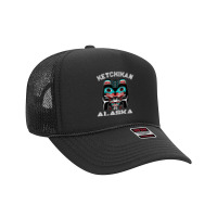 Womens Indigenous Ketchikan Alaska Native American Art Indian Bear V N Foam Trucker Hat | Artistshot