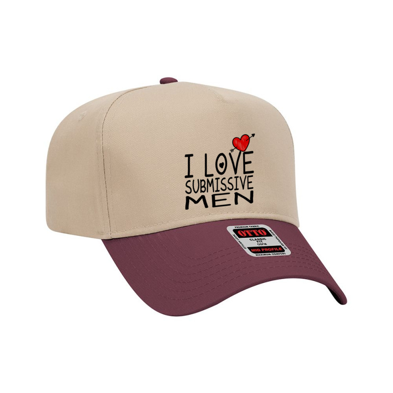 I Love Submissive Men Adjustable Baseball Cap by cm-arts | Artistshot