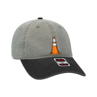 Traffic Cone Lazy Easy Funny Last Minute Halloween Costume Dyed Cap | Artistshot