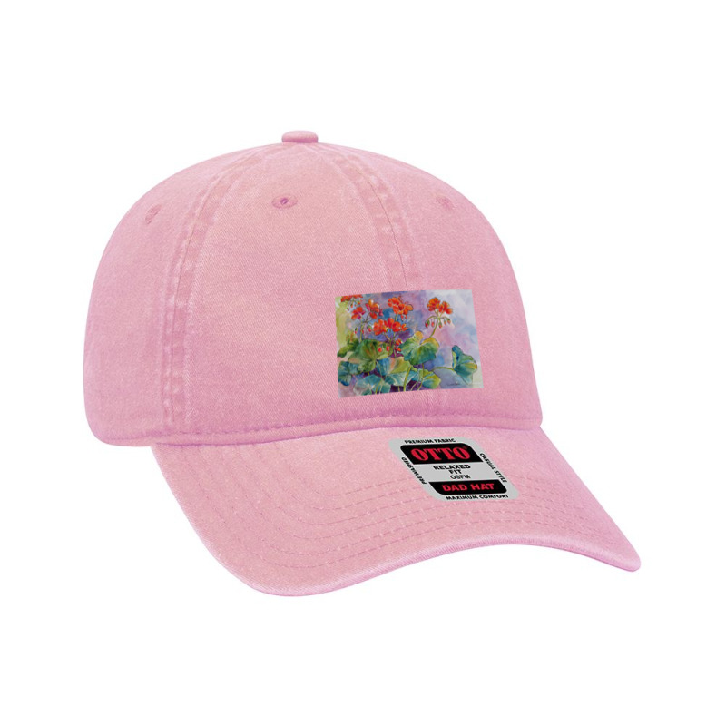 Geraniums Dyed Cap by cm-arts | Artistshot