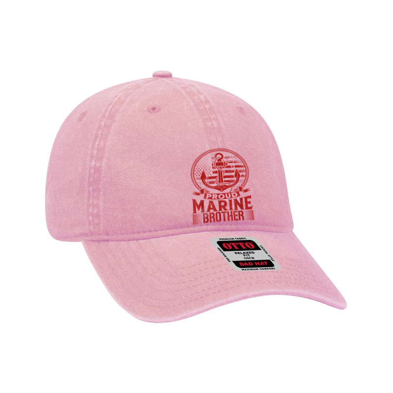 Proud Marine Brother Dyed Cap by Market | Artistshot