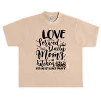 Moms Kitchen Funny Mom Baker Love Served Daily T Shirt Urban Heavy T-shirt | Artistshot