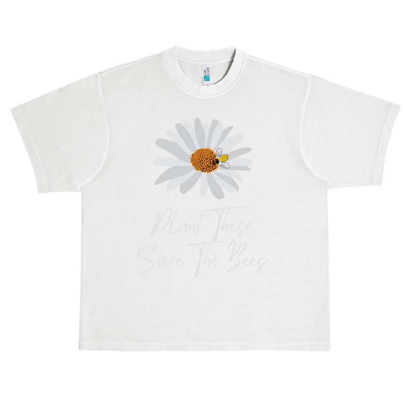 Plant These Save The Bees Daisy Bee Urban Heavy T-shirt | Artistshot