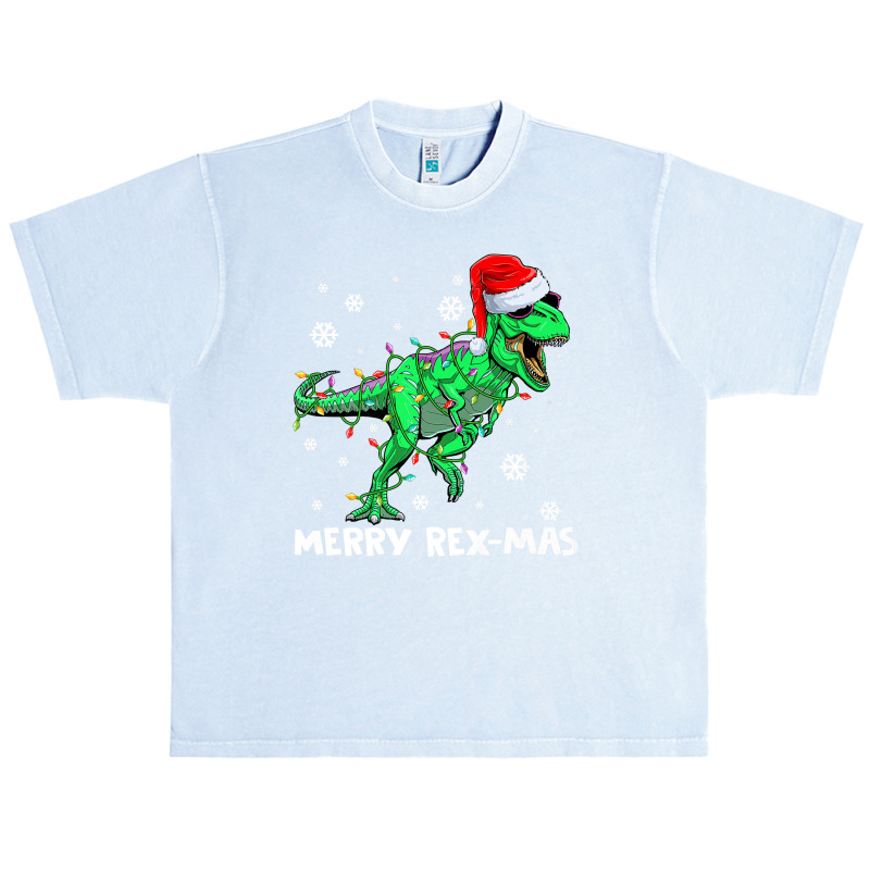 Merry Rexmas Funny Santa Dinosaur Christmas Pajamas Family Premium T S Urban Heavy T-shirt | Artistshot