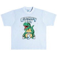 5th Birthday Boy Video Games Gamer Gaming 5 Year Old T Shirt Urban Heavy T-shirt | Artistshot