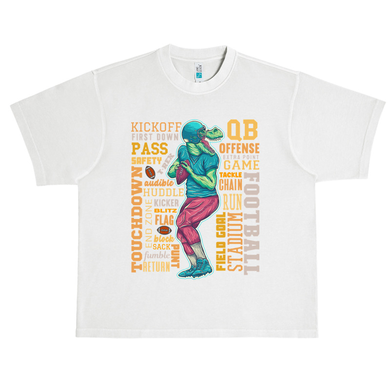 Football Dinosaur Game Day For Men Women Kids Trex Urban Heavy T-shirt by cm-arts | Artistshot