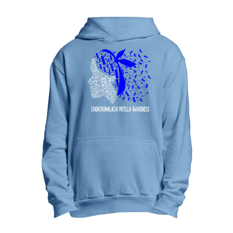 We Wear Blue For Chondromalacia Patella Awareness T Shirt Urban Pullover Hoodie | Artistshot