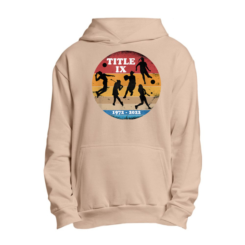 Title Ix 50th Anniversary Girls And Womens Sports Supporter T Shirt Urban Pullover Hoodie by cm-arts | Artistshot