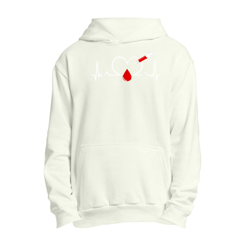 Phlebotomist Heartbeat Phlebotomy Syringe Needle Blood T Shirt Urban Pullover Hoodie | Artistshot