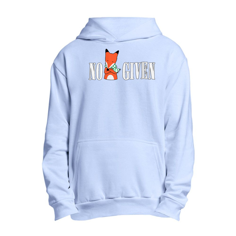 Womens No Fucks Given Rude Funny Adult Men Women Fox Gift V Neck T Shi Urban Pullover Hoodie by cm-arts | Artistshot