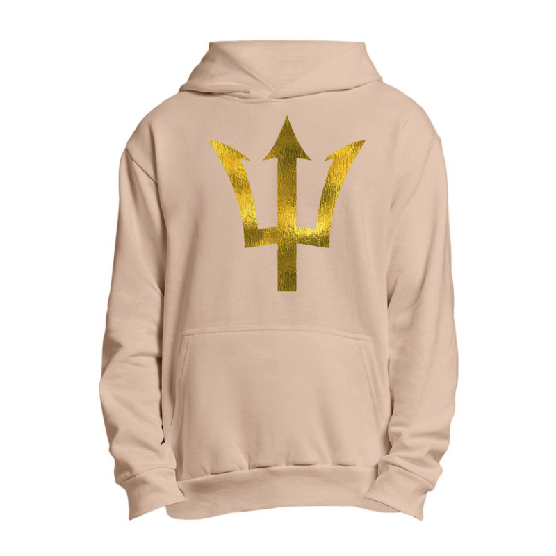 Bajan T  Barbados Tees Est 1966 Gold Trident Urban Pullover Hoodie | Artistshot