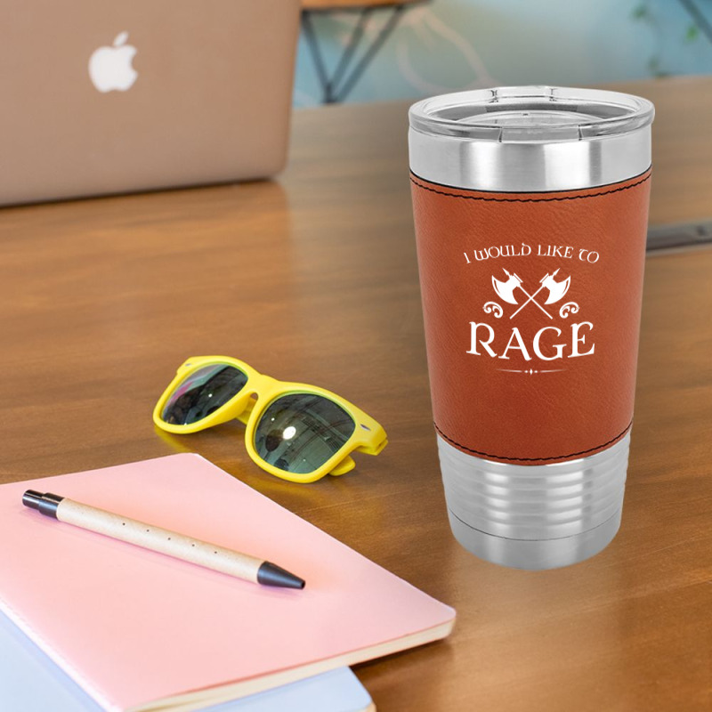 Barbarian - I Would Like To Rage Leatherette Tumbler by cm-arts | Artistshot