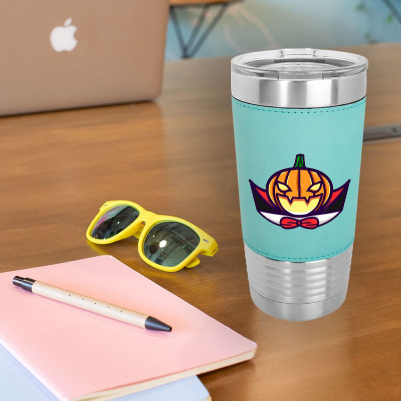 So Cool Dracula Pumpkin Design Leatherette Tumbler | Artistshot