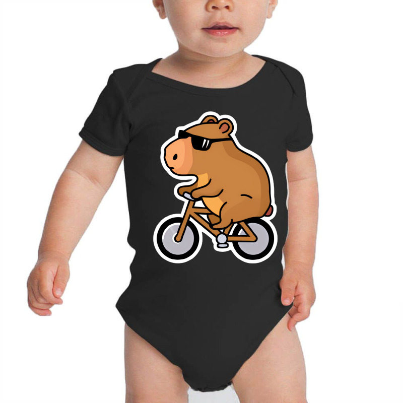 Mr Happy Capybara Baby Bodysuit | Artistshot