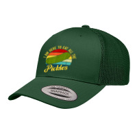 I'm Here To Eat All The Pickles Retro Trucker Cap | Artistshot