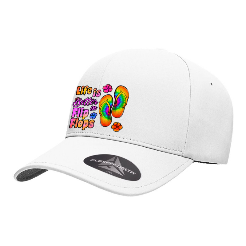 Life Is Better In Flip Flops Seamless Cap | Artistshot