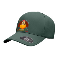 Cocker Spaniel Halloween And Merry Christmas Happy Hallothanksmas Seamless Cap | Artistshot