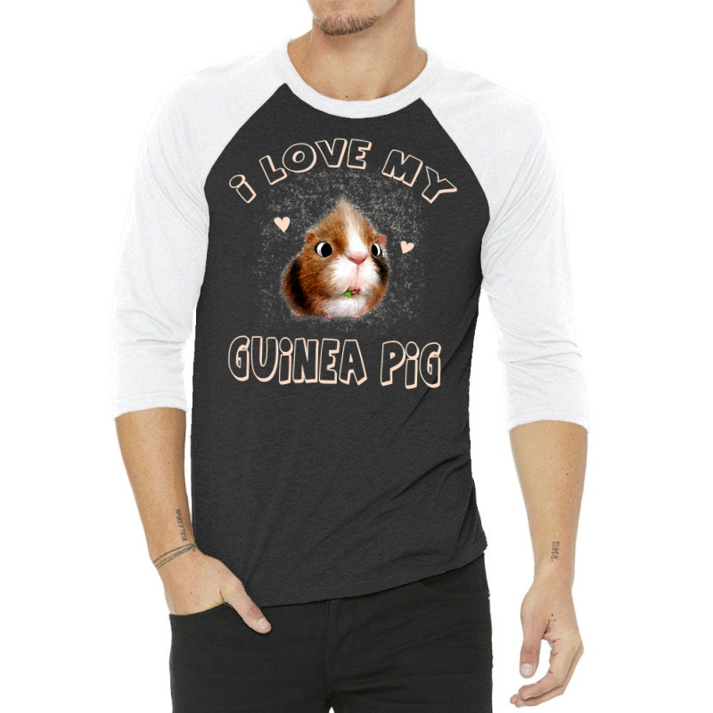 I Love My Guinea Pig Pork 3/4 Sleeve Shirt | Artistshot