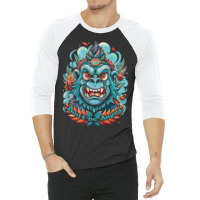 Angry Ape 3/4 Sleeve Shirt | Artistshot